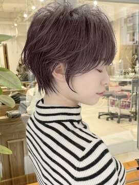 ヌリ 錦糸町(NuRI) ♪グレージュブリーチなしショートカットショートパーマカラー