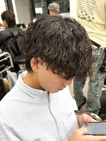 エルマーク 梅田(L-MARK)&nbsp;マッシュヘア/波巻きパーマ/men's/スパイラルパーマ