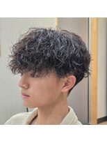 タスクヘアー(task hair)&nbsp;ツイストスパイラルパーマ×刈り上げマッシュショート