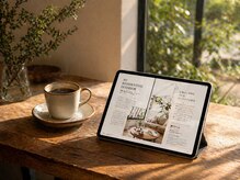 全席iPadが完備されております♪ 待ち時間もゆったりカフェタイム☆【RILLY】