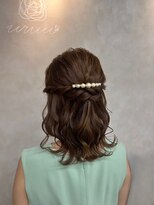 ウルー 新宿店(uruu)&nbsp;【ハーフアップ】新宿/新宿駅/ヘアセット/早朝/ミディアム