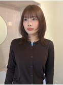【NEELU_miu】オレンジブラウン×顔周りレイヤー
