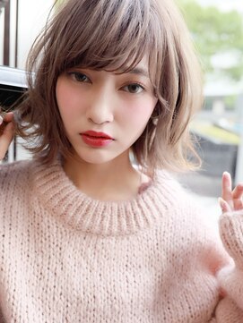 ガレリアエレガンテ 名駅店(GALLARIA Elegante) galleria 外ハネラフカール×アッシュベージュ