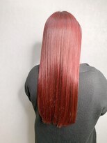 ワット 新宿店&nbsp;☆髪質改善サラツヤロング×プラムピンク☆【担当DAIKI】