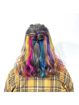 クラン ヘアーアンドスタジオ(CLAN hair & studio) インナーレインボーカラー