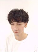 とれかけパーマのメンズカット