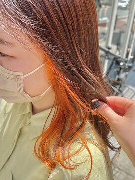 ヒップスデコ(Hip's deco) イヤリングカラー【シャーベットオレンジ】