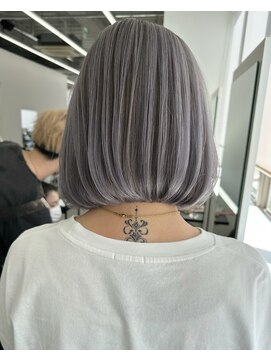 エゴル ナゴヤサカエ(ENGOL NAGOYA SAKAE) 【ハイトーン海外風ボブ】ラベンダーシルバー【 bob style】