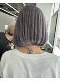【ハイトーン海外風ボブ】ラベンダーシルバー【 bob style】