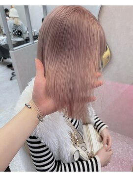 ロンド レア 天神大名店(Lond Le’a) ミルクティー/ダブルカラー/ケアブリーチ/大名/ピンクブラウン