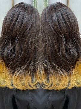 ネロ ヘアデザイン(Nero hair design) イエロー系カラー