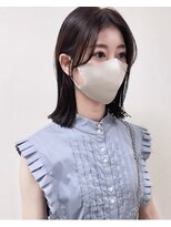 シェノン サントル(CHAINON CENTRE)&nbsp;グレージュカラー/シルキーベージュ/斜めバング[梅田/大阪]