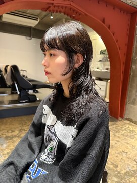 ハマモト 顔まわりカットパーマ