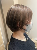 ソアレ(soare) 【竹嶋Style】丸みショート×グレージュハイライト