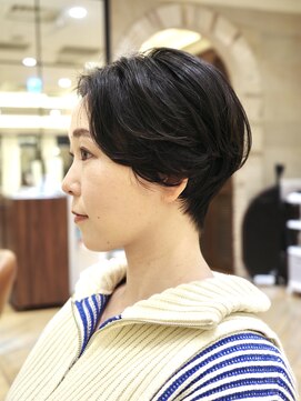 ビュートリアム265(BEAUTRIUM 265) 前髪なしショート/ハンサムショートヘア/銀座/アッシュ/パーマ