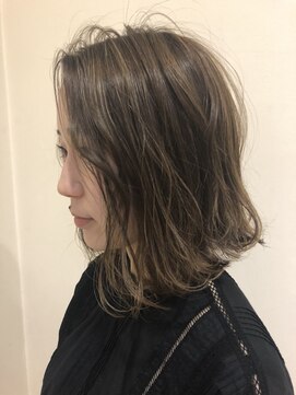 イーストハムネオ(EAST HAM NEO) ハイライトベージュ/外はねボブ