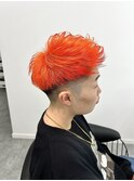 フェードアップバング×ハイトーンオレンジ
