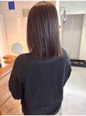 [梅雨対策/サラ艶切りっぱなしストレートボブ]