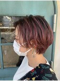 大宮ショート×ハイトーンピンクアッシュ[大宮/大宮駅/パーマ]
