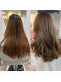 ヘーゼルベージュ《★福岡ブリーチなしダブルカラー★》