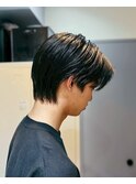 ナチュラルセンターパート×束感レイヤーショート
