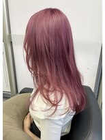 シエンゴールド(CIEN gold)&nbsp;レイヤーカット/ピンクカラー/ブリーチ#浜松駅#カラー#ブリーチ