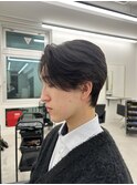 センターパート ニュアンスパーマ ダウンパーマ