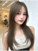 韓国風レイヤーカット/ロングレイヤー/ハッシュカット/10代20代