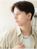 爽やかセンターパート社会人スーツツーブロックマッシュI上尾
