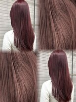 ロックス バイ マグ 松本(rocks BY MAG)&nbsp;イエベ高発色初カラーブリーチ無しダブルカラーピンクパープル