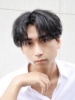 メンズフィール 南森町(MENS FEEL)&nbsp;波巻きツイストスパイラル/リバースセンターパート/南森町