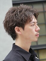 フィフス 大分(fifth) 大分ルーズパーマメンズカットルーズショートツーブロックゆるめ
