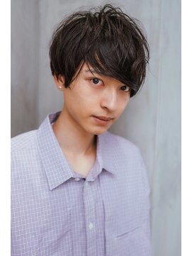 オースティン 門前仲町(AUSTIN) ツイストパーマ七三オールバックマッシュウルフスリークショート