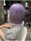 外ハネボブ/ロイヤルパープル/寒色系カラー/ハイトーンカラー