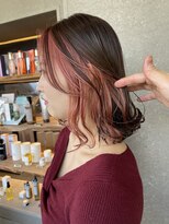 ロンド 表参道店(Lond)&nbsp;【Lond表参道倉崎涼】インナーカラー＊テラコッタ＊くすみブルー