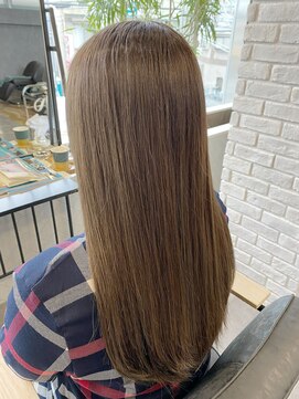 アールフランプラス(arFranc+) ロング×アッシュグレー