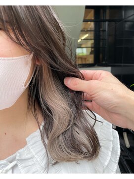 アクト 仙川店(ACT) インナーカラー/イヤリングカラー/ミルクティーグレージュ