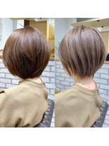 バンプ ギンザ(BUMP GINZA)&nbsp;30代/40代/50代・絶壁解消・小顔前下がりショートボブ【中村】★