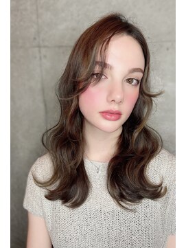 クーエフー(coo et fuu) 10代20代30代40代50代 前髪　波ウェーブセミロング　藤沢