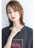 ★くびレイヤーエモージュ小顔似合わせカットベージュ