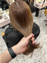 ボタン シブヤ(VOTAN SHIBUYA)&nbsp;韓国ヘア/くびれヘア/艶感カラー/オレンジブラウン/ブリーチ１回