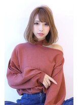 オーロ 西宮店(ORO)&nbsp;ブラウンベージュ　ワンカールロブ