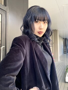 シオ ヘアー デザイン(Sio. hair design) 透け感 blue black