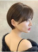 丸みショート 大人ショート チョコレートブラウン 4S316