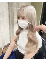 ガルボ ヘアー(garbo hair) ハイトーンデザインカラー10代20代