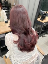 アリュウル 表参道 青山(Allure) ブリーチ無しWカラーチェリーピンク 韓国レイヤー 学割U24