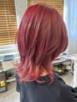 フラバー(flover)&nbsp;ブリーチ１回~チェリーレッド/20代30代40代【miyabi】