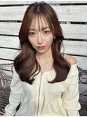 韓国ヘア　レイヤーカット　イメチェン　前髪あり　
