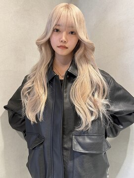 ペレ 梅田(PELE) 前髪/アンブレラカラー/こなれミディ/イメチェン/ウェーブパーマ