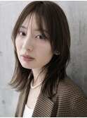 黒髪/ボブルフ/ネビージュ/小顔/ワンレン/髪質改善/前髪/高崎35